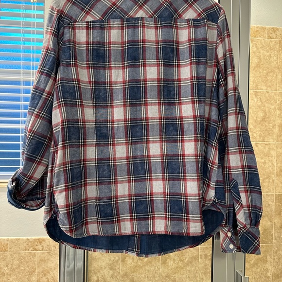 Tommy Hilfiger patriotic plaid size Large button down shirt - Picture 3 of 8